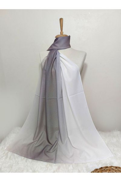 REMOMODA Chiffon Silky Shawl Gradient Model Wrinkle Free Non Slip Supple-Soft High Quality