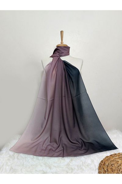 REMOMODA Chiffon Silky Shawl Gradient Model Wrinkle Free Non Slip Supple-Soft High Quality