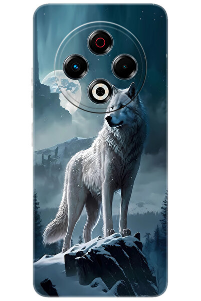 TECNO Spark 30 (KL6) Uyumlu Kılıf Desen Baskılı Silikon Kurt STK:683 CP-J6LgMxS