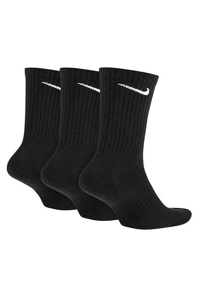 Nike U Nk Everyday Ltwt Crew 3Pr Men's Black Socks - Sx7676-010