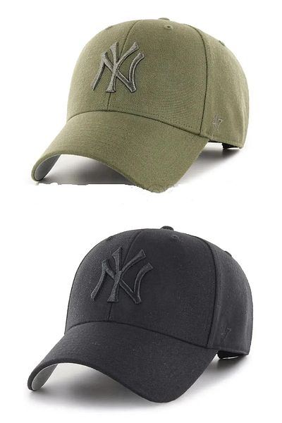 awix Αθλητικό Καπέλο Unisex Σετ 2 Καπέλων NY με ρυθμιζόμενο Velcro στην πλάτη