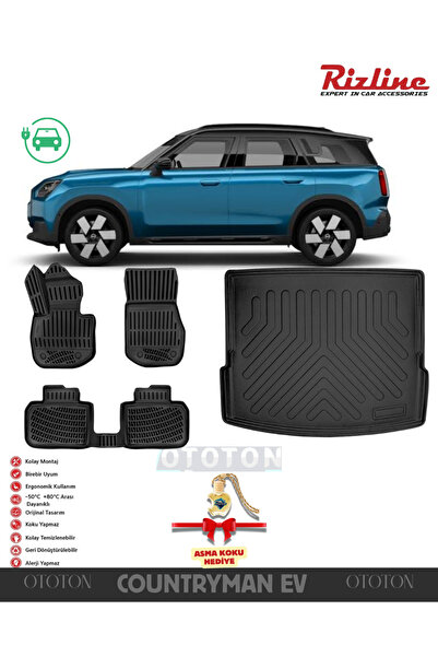 Rizline Mini Countryman U25 EV 2024 Sonrası Elektrikli Bagaj Havuzu ve 3D Hav...