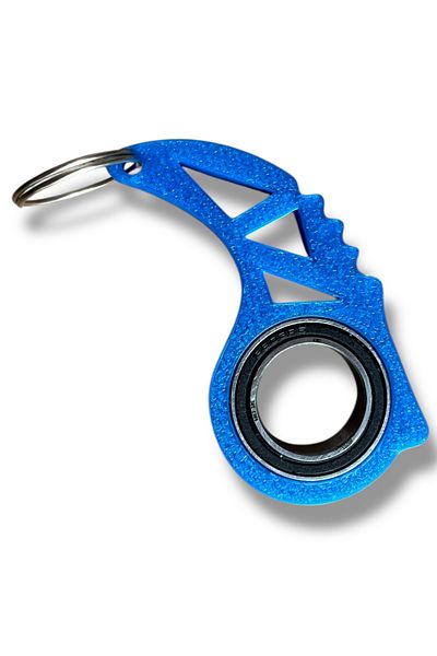 lina hobby Keyrambit Blue Rotating Keychain with Ball Bearing – 1 Piece