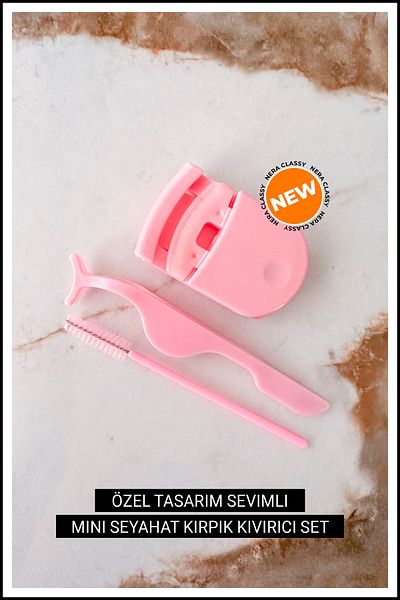 Nera Classy Customized Design Portable Eyelash Curler Set, Mini Eyelash Curler Set