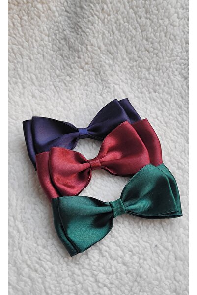 LO ADORO 3 bucăți agrafe cu fundă pentru femei, roșu, galben, verde, bleumari...