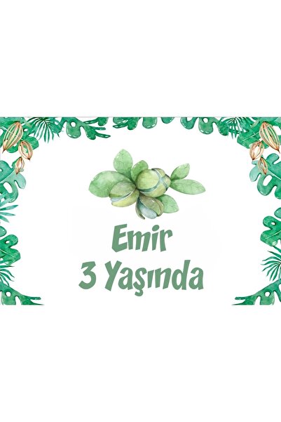 Reysa Tasarım لافتة عيد ميلاد على شكل نباتات -2 100×150 سم