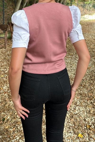 bacc Women's Dusty Rose Comfortable Fit Vest Bcbsk-25700-3674