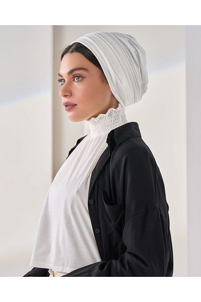 HIJAB VIP Two-piece turban - off-white