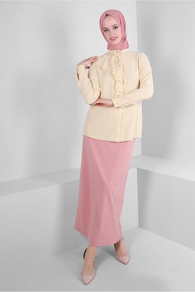 Alvina تنورة مستقيمة بخصر مطاطي 60400