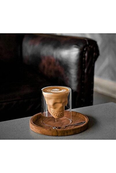 Doom 2 Double Wall Borosilicate Glass Skull Mugs for Hot and Cold Drinks - 150ml