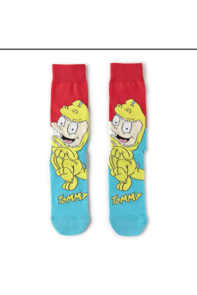 ALEMDAR STORE شرابات ملونة بنمط التاي داي Tie-Dye Fashion Socks