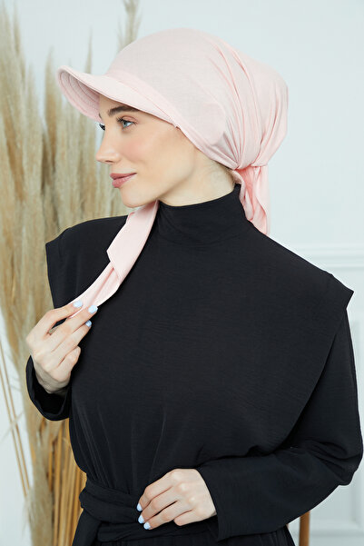 HIJAB VIP توربان كاب ربط من الخلف - وردي