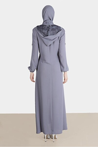 Alvina Hooded and Drawstring Waist Overcoat 10524