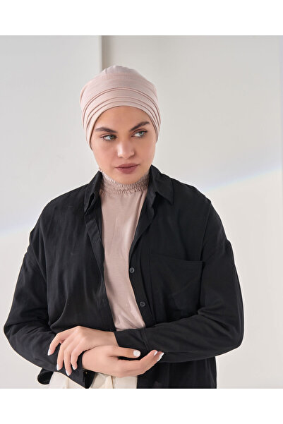 HIJAB VIP توربان قطعتين - لزق وردي فاتح