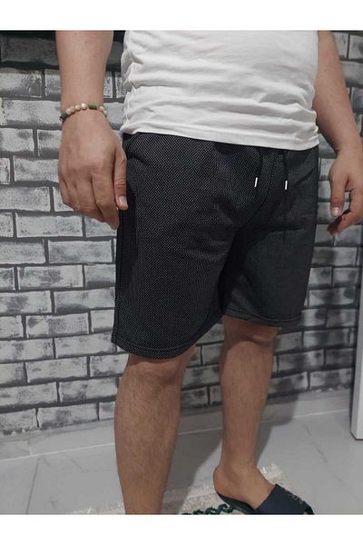 SURMARİ Černé šortky s pohodlným vzorem do deště