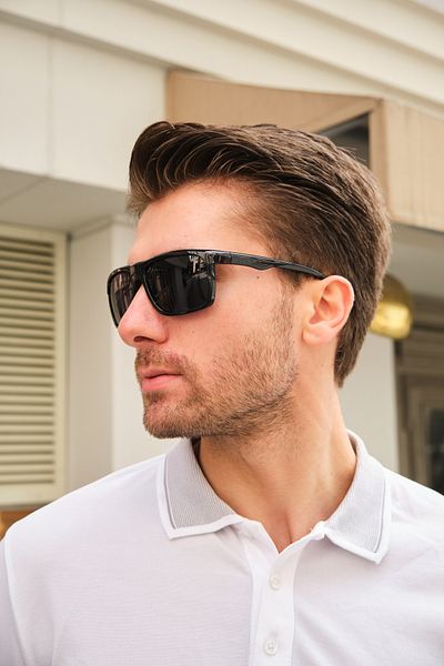 Monvago Mv2140P1 Polarized Black Men's Sunglasses