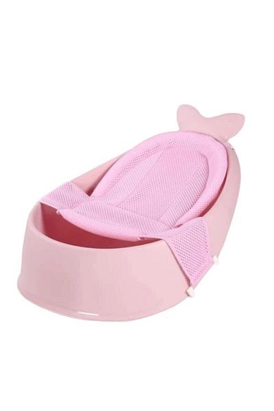 Mini Baby Whale bathtub for babies and children, pink color