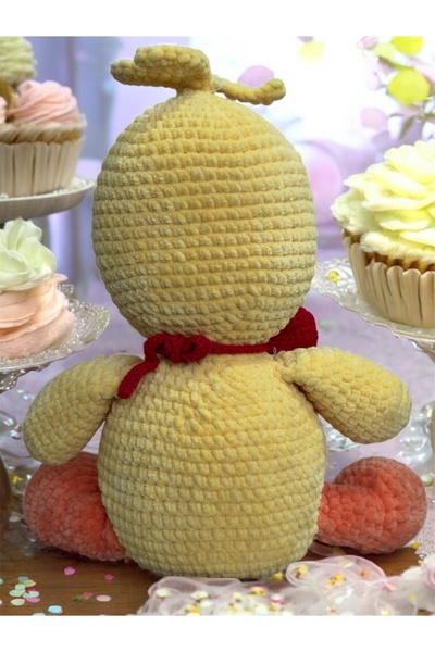 DOLCE KİDS Büyük boy ördek organik Arigurumi oyuncak