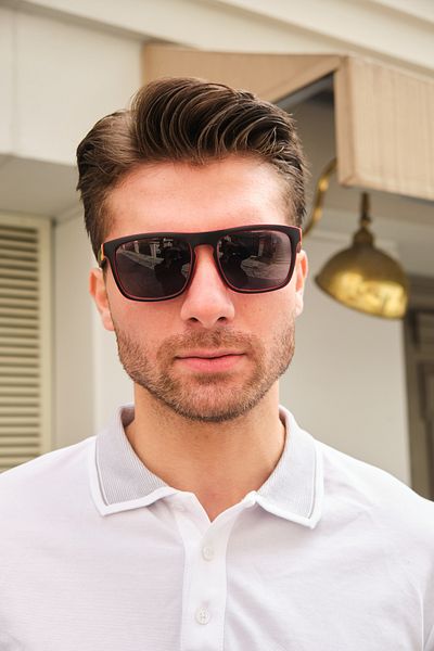 Monvago Mv9145-2 Red Detailed Men's Sunglasses