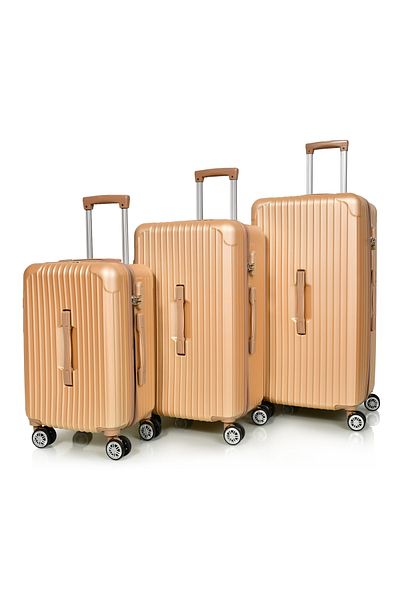 MORANO Murano Durable and Lightweight Luggage Set, 4-Wheel Spinner Suitcase with Built-in TSA Lock (3-Piece Set)