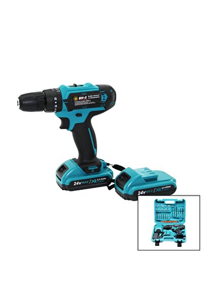 Tuncel Store Mavi 1250 Rpm Bn-5 F-136 Cordless Drill Full Şarjli=24V=5.0Ah - ...
