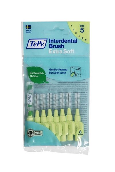 TePe Ultra Soft Interdental Brushes Green 0.8 mm 8 pieces