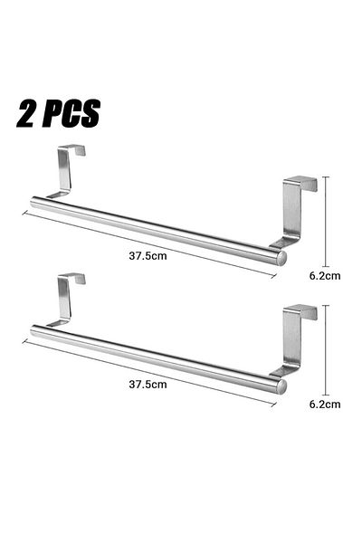 Choice 36cm 2PCS 1/2 PCS Stainless Steel Towel Bar Cabinet Door Towel Hanging Bar Stainless Steel Bathroom