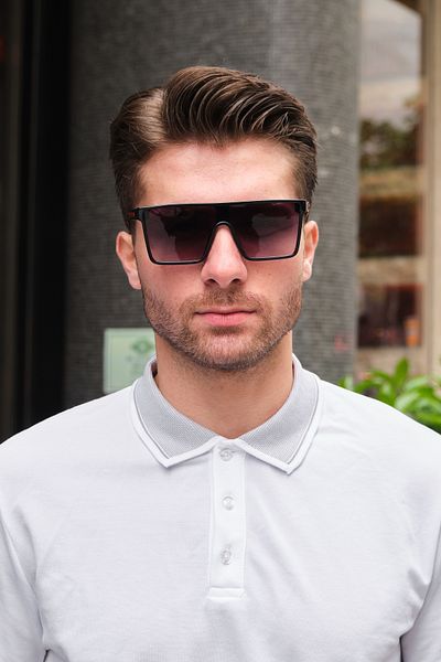 Monvago Mv23060-1 Block Glass Men's Sunglasses