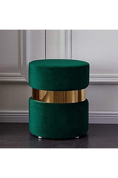 MAPLE HOME DECORATION Maple Home Velvet Seat Chair Stool Modern Accent Footstool Single Sofa Home Office Shop