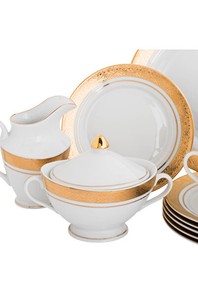 HIC Richvine 24-Piece Porcelain Tea Set for 6 People