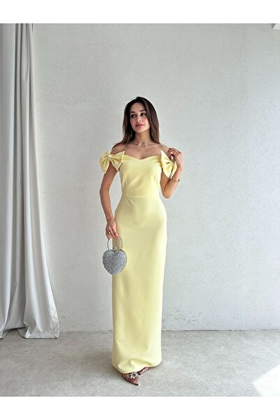 Mooi Butik Φόρεμα ARMI Maxi 5051 - Κίτρινο