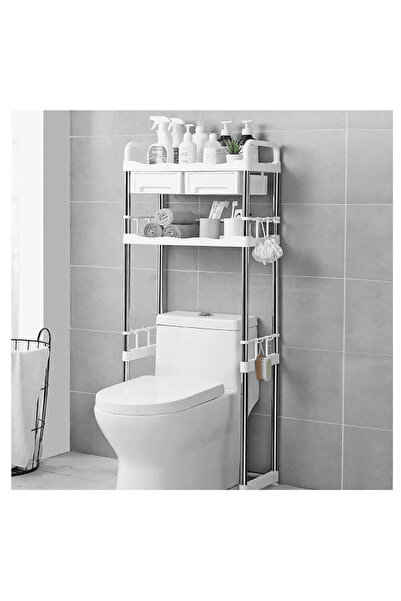 1st رف تخزين فوق المرحاض مع أدراج تخزين – ستانلس ستيل