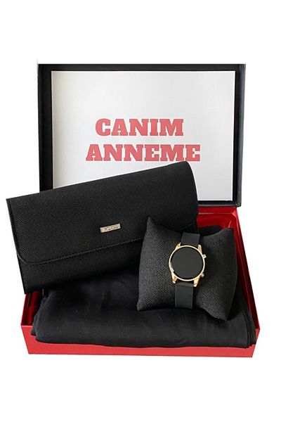 Carlino Mother's Day Combed Cotton Shawl Carlino Wallet Digital Wristwatch