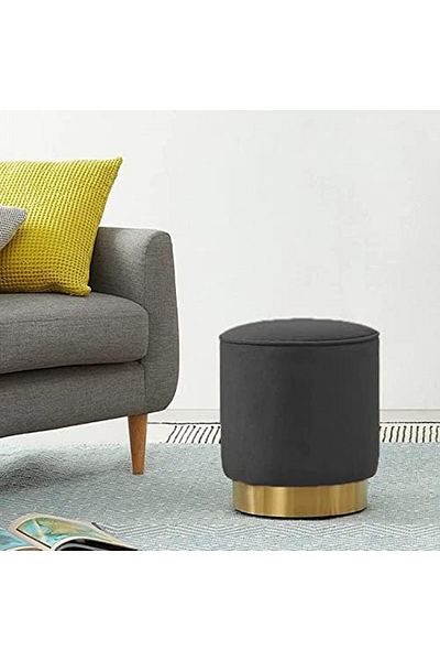 MAPLE HOME DECORATION Maple Home Velvet Seat Chair Stool Modern Accent Footstool Single Sofa Home Office Shop