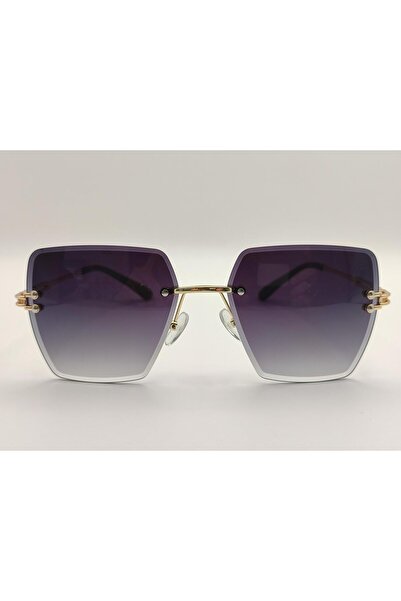 Bay Emir Crystal Rimless Model-Uv 400 Protection-Women's Sunglasses with Box