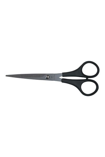 Belle Fusion 2215 M-528 Plastic Handle Flat Scissors No: 6 Inch / 15.24 cm - Stainless Steel