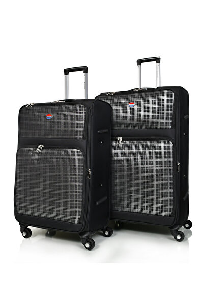 MORANO Murano 4-Piece Suitcase Set, 32/28/24/20 Inch, Durable Canvas