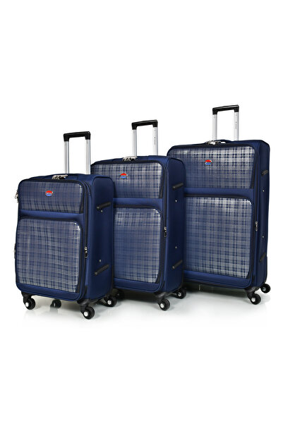 MORANO Murano 4-Piece Suitcase Set, 32/28/24/20 Inch, Durable Canvas