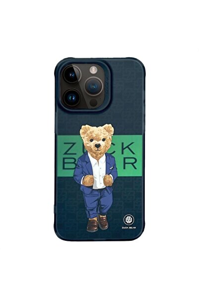 REDz Accessories Carcasă Zuck Bear pentru iPhone 15 Pro, Riviera Franceză, Sa...