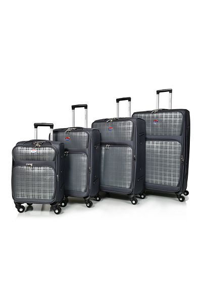 MORANO Murano 4-Piece Suitcase Set, 32/28/24/20 Inch, Durable Canvas