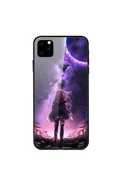 REDz Accessories Carcasă compatibilă cu iPhone 11 Stardust Glass, multicoloră