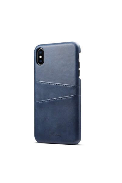 REDz Accessories Θήκη Suteni, Συμβατή με iPhone XS Max, μπλε, -δέρμα και πολυ...