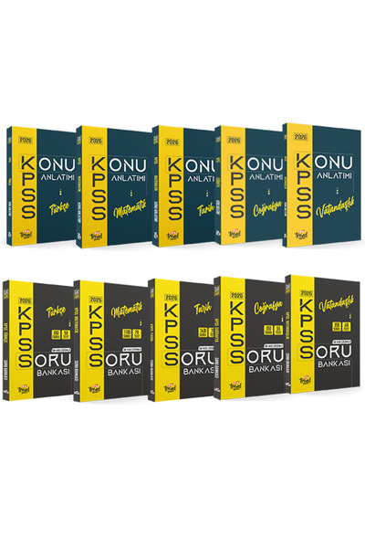 Yeni Trend Yayınları 2026 Kpss Lisans Mega Ful Set (KONU ANLATIMI SORU BANKASI)