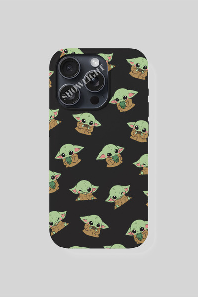 SHOWLIGHT İphone 13 Mini Uyumlu Baby Yoda Premium Telefon Kılıfı