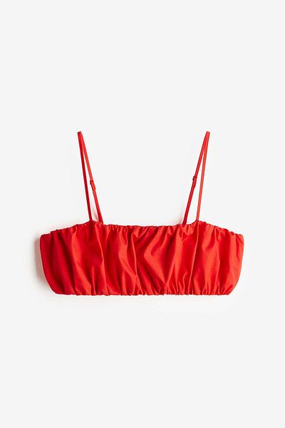 H&M Poplin bralette top