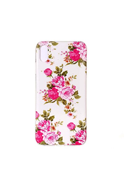 REDz Accessories Carcasă compatibilă cu iPhone XS Max Model Roses, fosforesce...