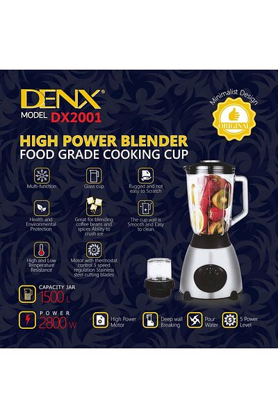 Denx خلاط عالي الطاقة من دينكس DX2001