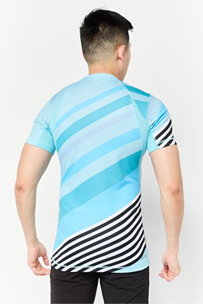 adidas Men Sportswear Fit Short Sleeves Training T-Shirts, Turquoise