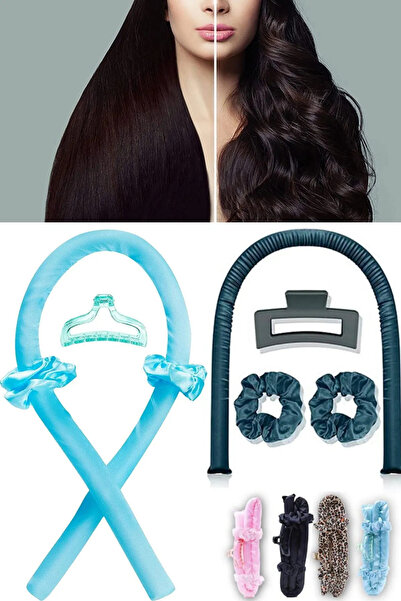 Munico Sünger Kıvırmak Sopa Saç Halkası Firkete Seti Kuaförlük Aracı Geceleri Uyku Saç Ayarı Saç Bigudi