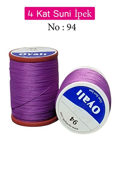 Angoravi Embroidered 4 Layers Rayon Yarn Needlepoint Beading Floss Crochet No:94